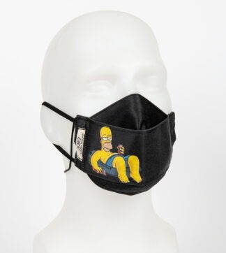 Yüz Maskesi Burunlu – Homer Black – Large